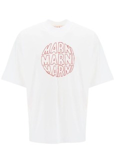 Marni outline print t-shirt