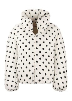 MARNI Oversize down jacket with polka dots