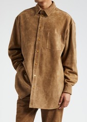 Marni Oversize Suede Shirt Jacket