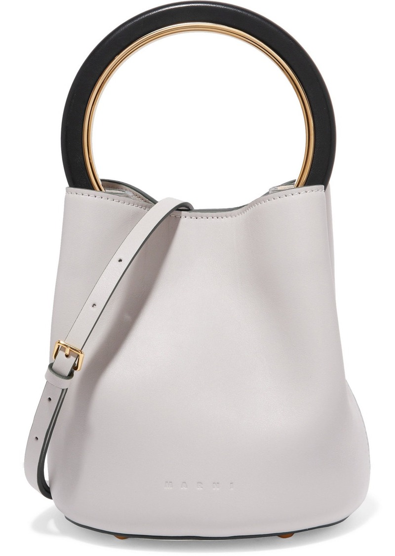 Marni Marni Pannier leather mini bucket bag | Handbags