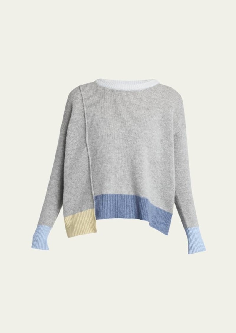 Marni Patchwork Cashmere Crewneck Sweater