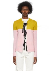 Marni Pink & Yellow Cashmere Cardigan
