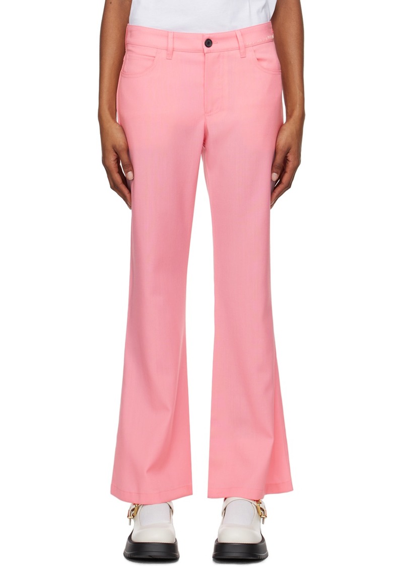 Marni Pink Flared Trousers