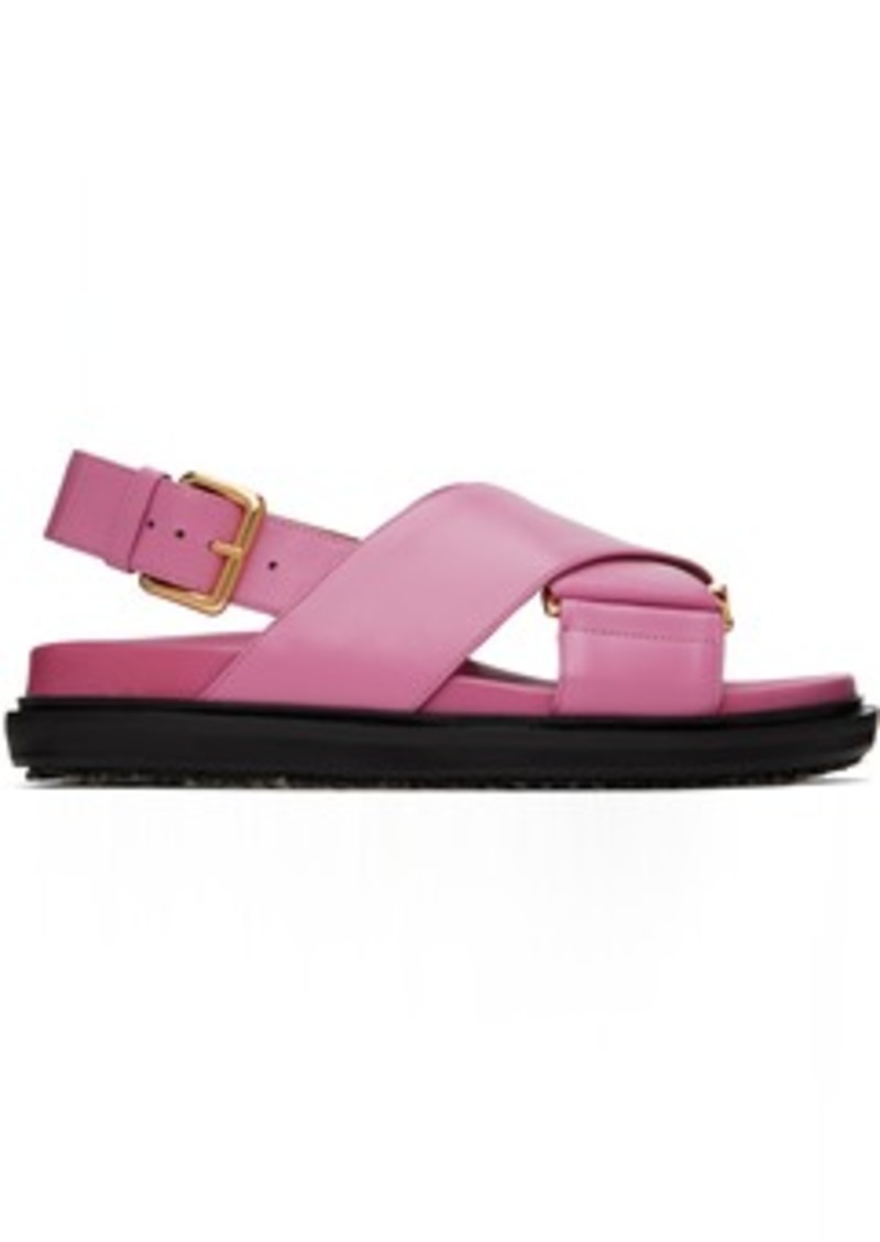 Marni Pink Fussbett Sandals