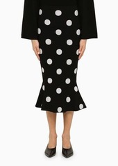 Marni polka dot skirt with ruffle