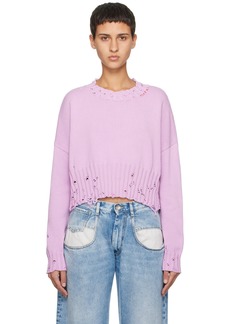 Marni Purple Disheveled Sweater