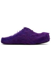 Marni Purple Fussbett Sabot Loafers