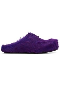 Marni Purple Fussbett Sabot Loafers