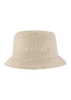 MARNI Raffia-effect fabric bucket hat