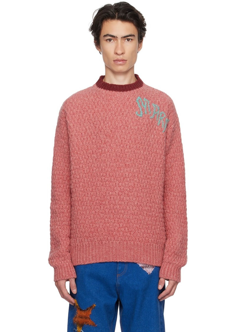 Marni Red Embroidered Sweater