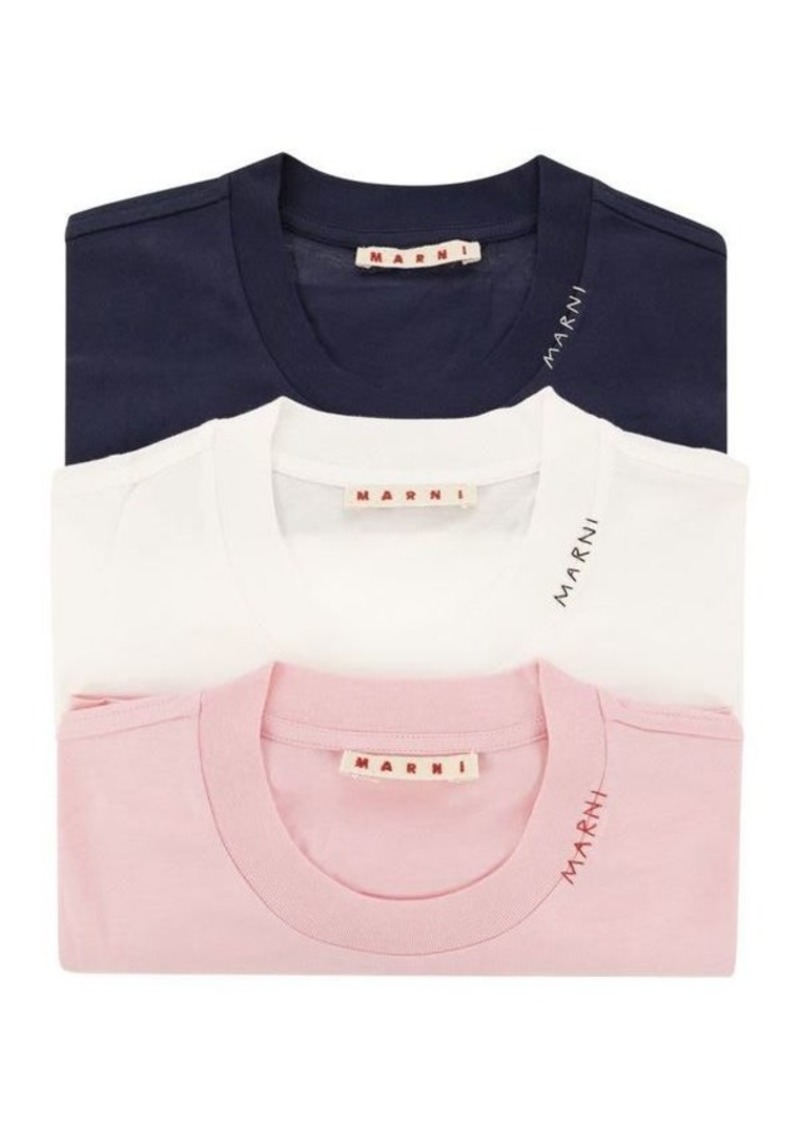 MARNI Set of 3 cotton t-shirts