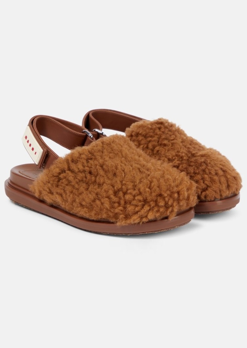 Marni Shearling slippers