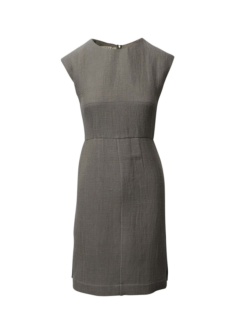 Marni Sheath Dress in Grey Linen