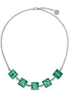 Marni Silver & Green Dice Bracelet