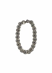 MARNI Silver chain necklace with maxi rhinestones Marni