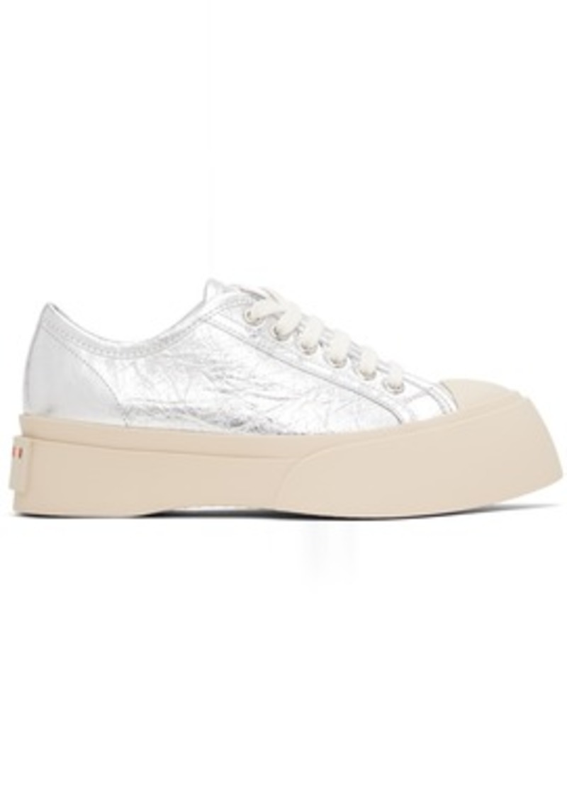 Marni Silver Pablo Lace-Up Sneakers