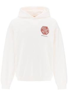 Marni slogan print hoodie