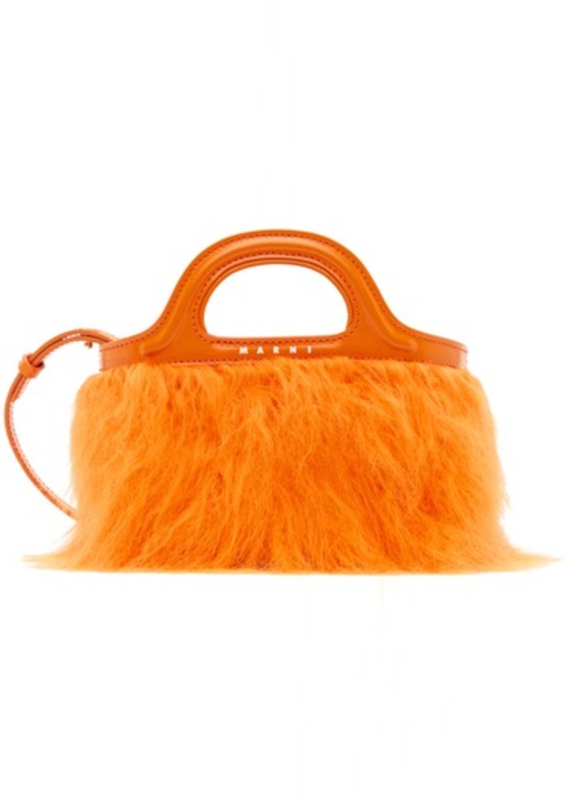 Marni SSENSE Exclusive Orange Tropicalia Micro Tote