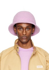 Marni SSENSE Exclusive Pink Furry Bucket Hat