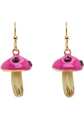 Marni SSENSE Exclusive Pink Mushroom Earrings