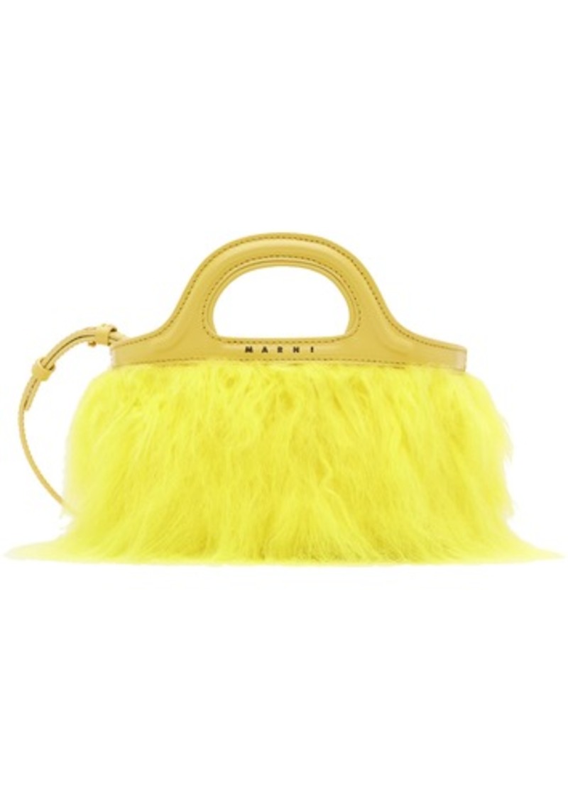 Marni SSENSE Exclusive Yellow Tropicalia Micro Tote