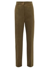 Marni Straight-leg cotton-sateen trousers