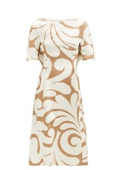 Marni Swirl-print cotton-blend canvas dress