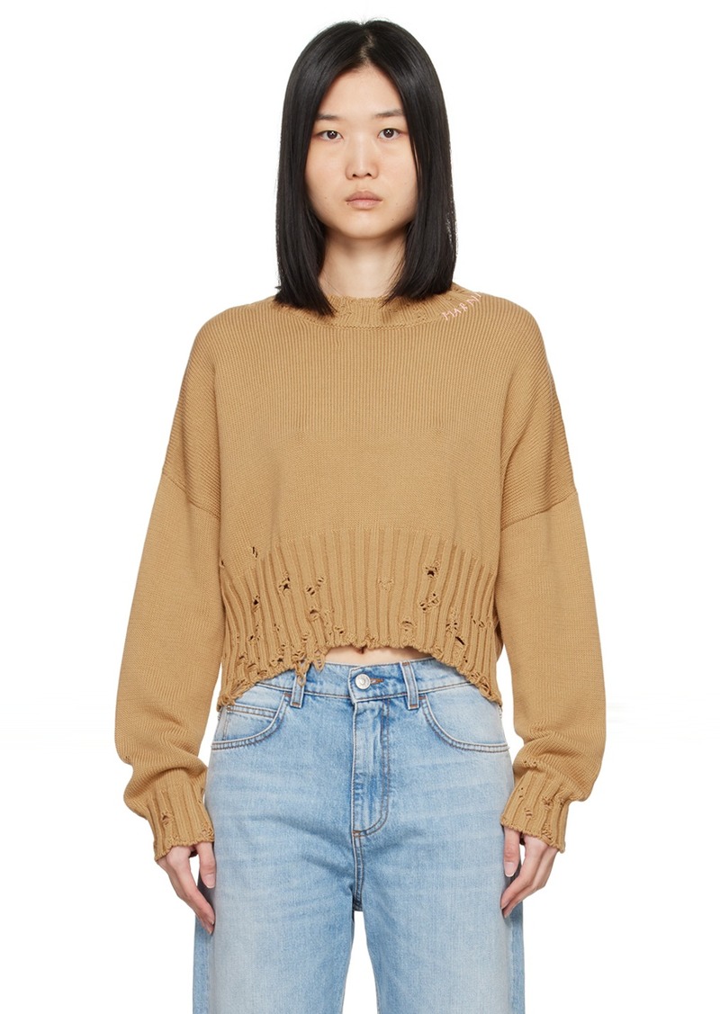 Marni Tan Dishevelled Sweater