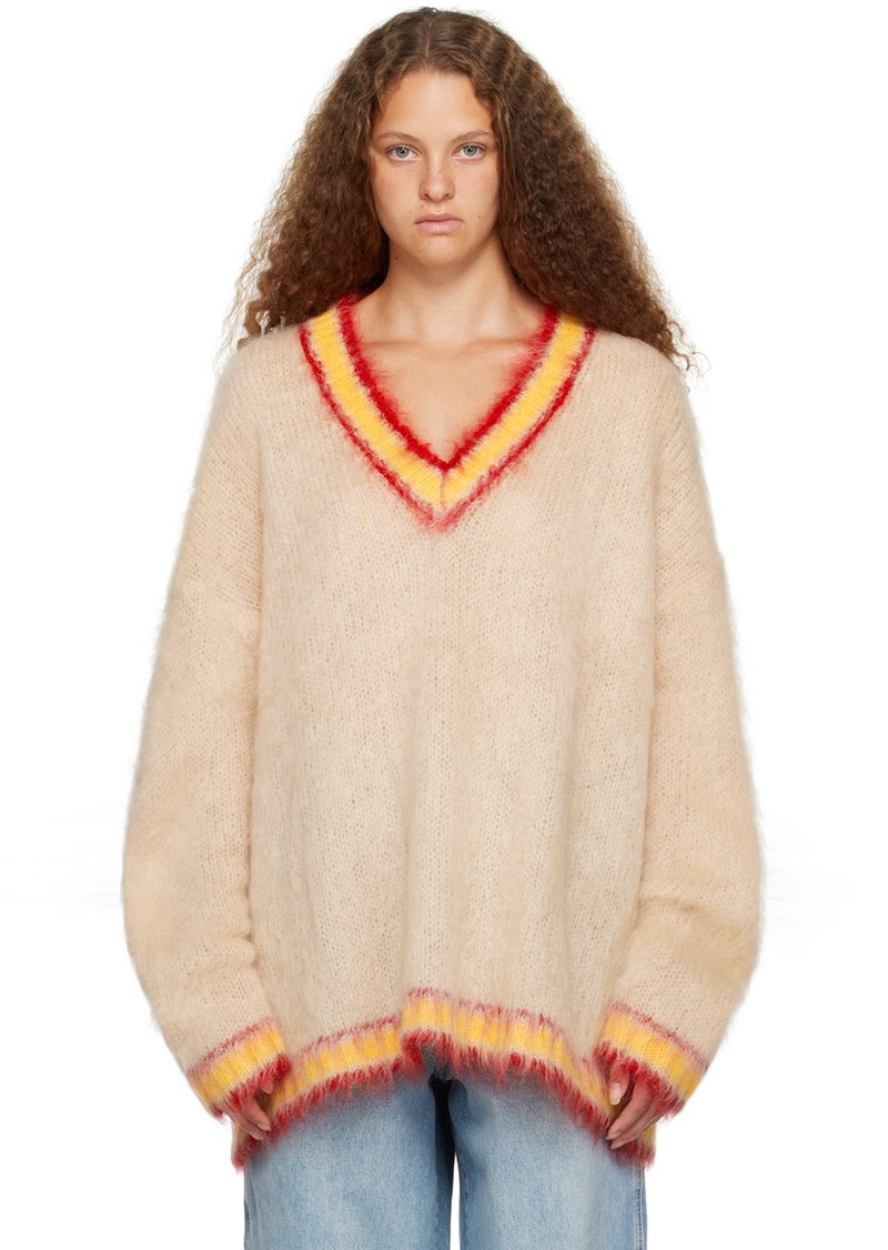 Marni Tan Striped Sweater