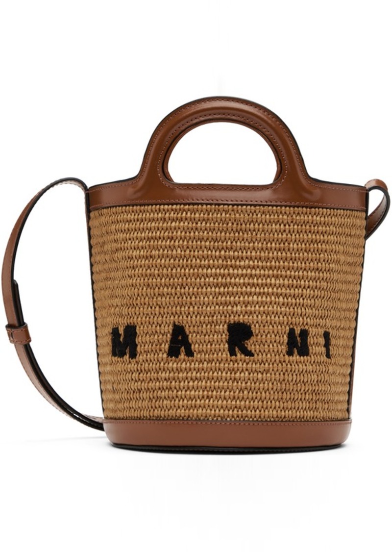 Marni Tan Tropicalia Mini Bucket Bag