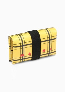 Marni Tri-fold wallet black/yellow check