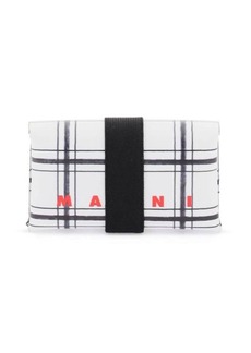 Marni trifold wallet with elastic closure