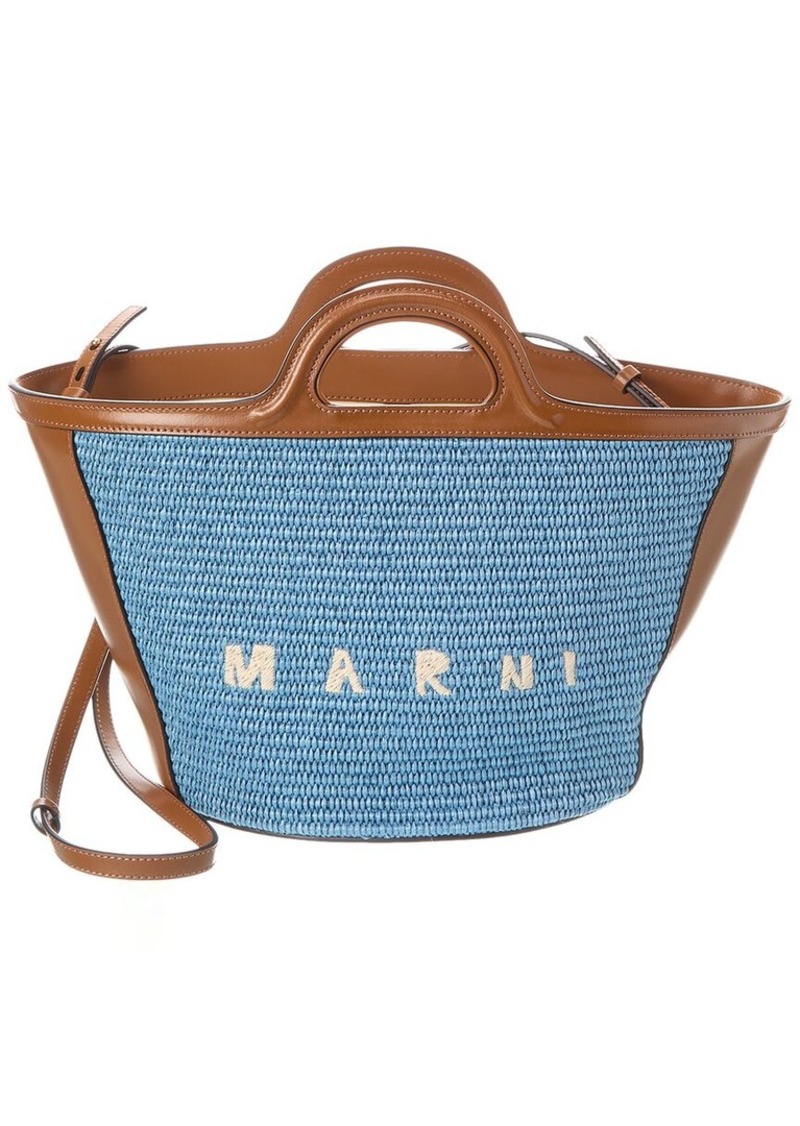 Marni Tropicalia Small Leather Tote