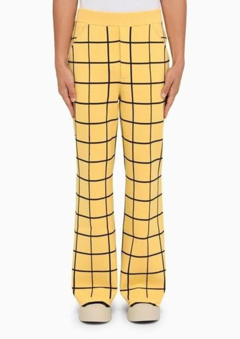 Marni trousers with check pattern