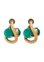 MARNI twisted-hoop crystal earrings