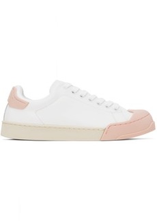 Marni White & Pink Dada Bumper Sneakers