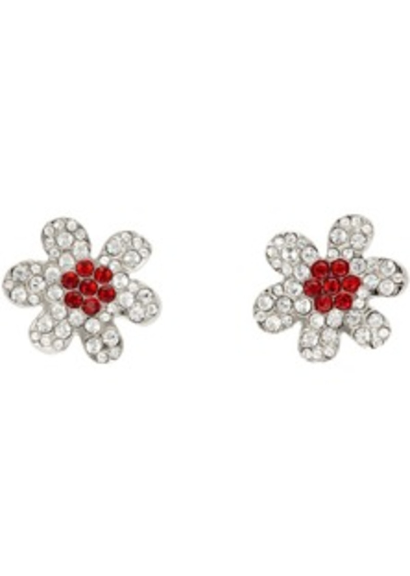 Marni White & Red Daisy Stud Earrings