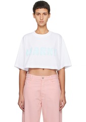 Marni White Cropped T-Shirt