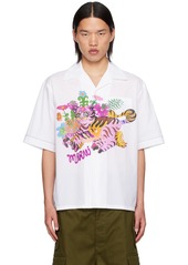 Marni White Funky Flowers Shirt