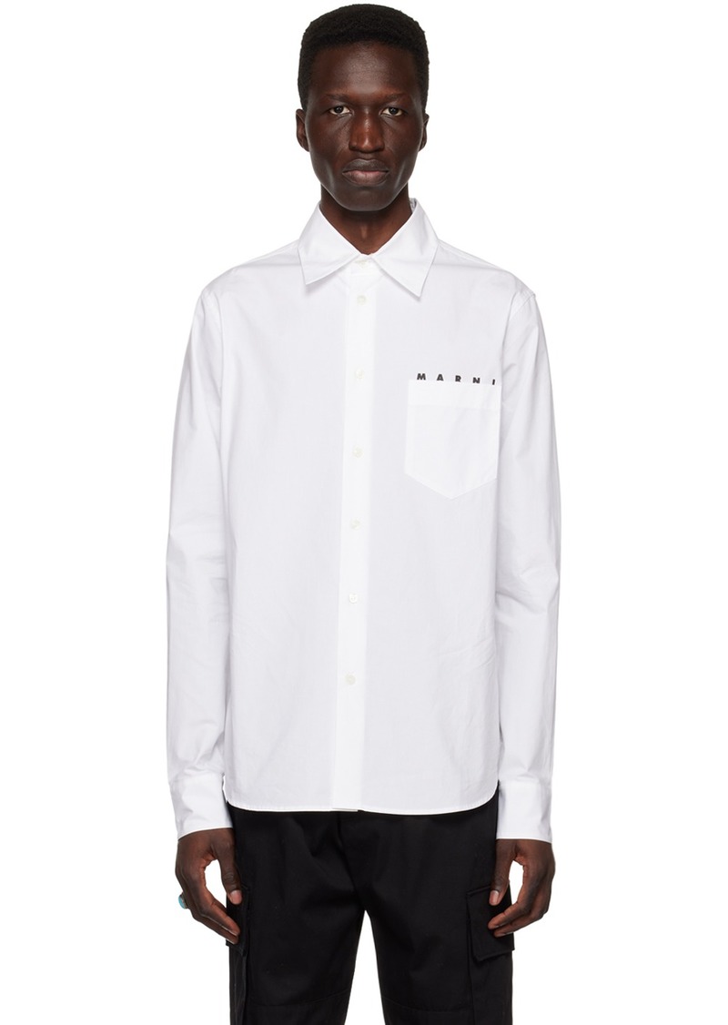 Marni White Patch Pocket Shirt