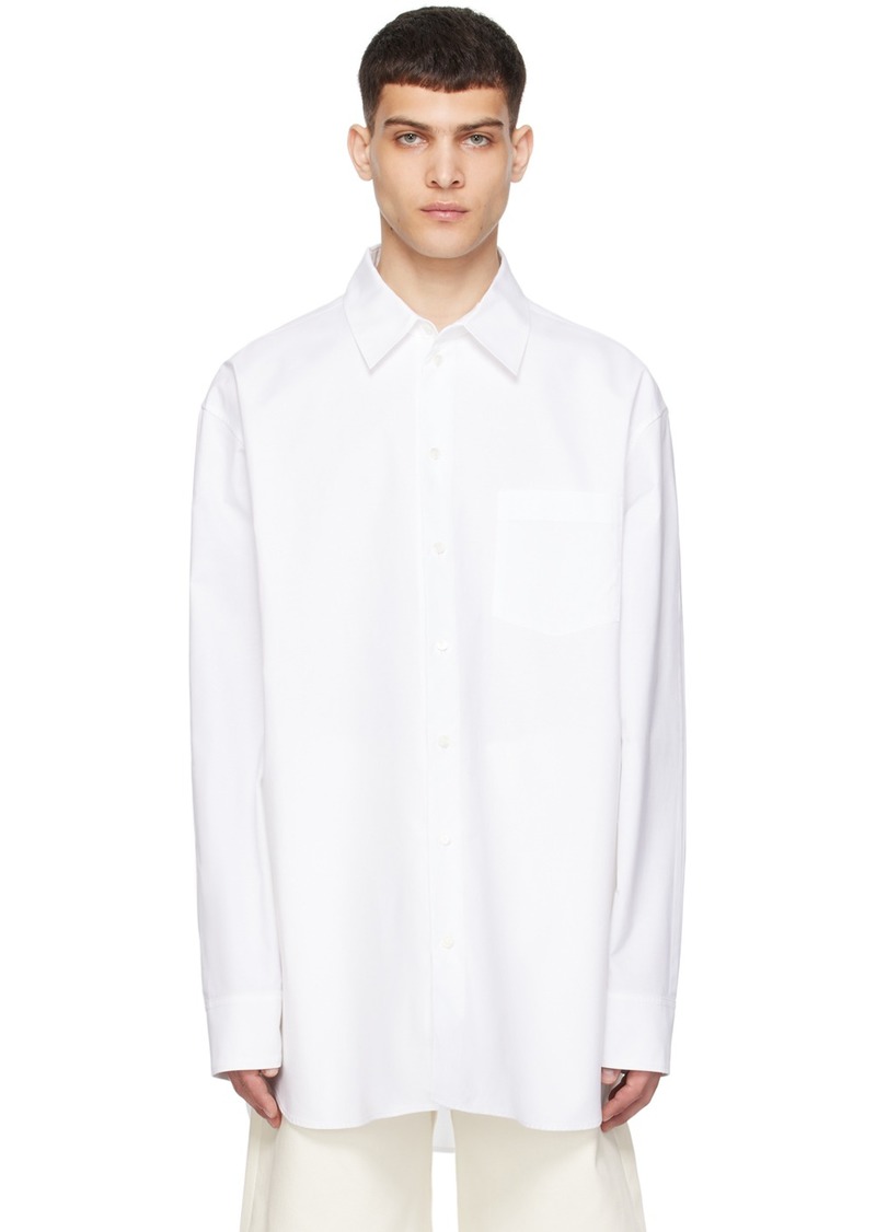 Marni White Raw Edge Shirt