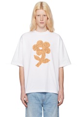 Marni White Wordsearch Flower T-Shirt