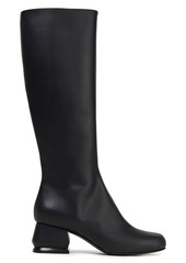 Marni Woman Matte-leather Knee Boots Black