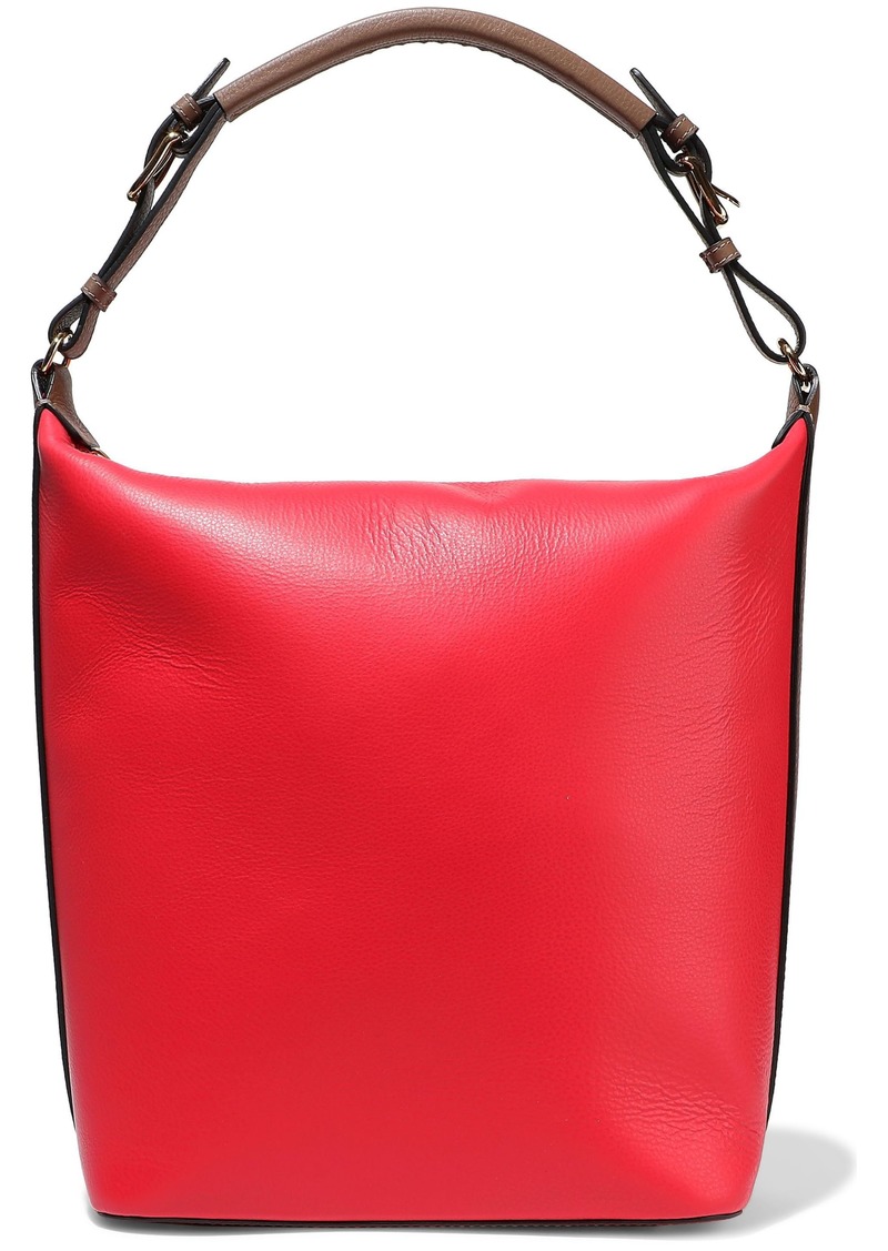 Marni Woman Textured-leather Tote Tomato Red