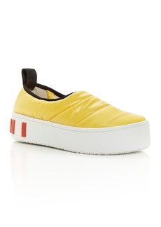 Marni Women's Paw Quilted Platform Slip On Sneakers
