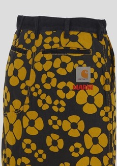Marni X Carhartt Flower Print Skirt