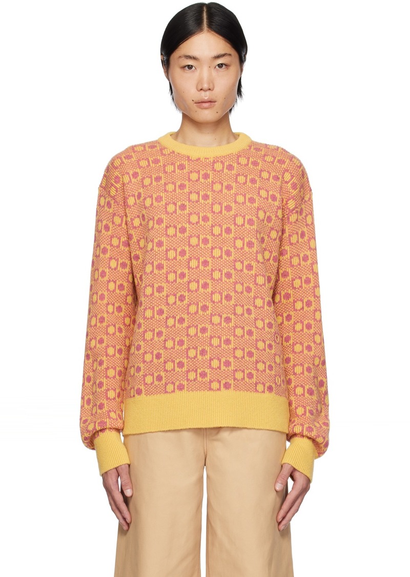 Marni Yellow & Pink Jacquard Sweater