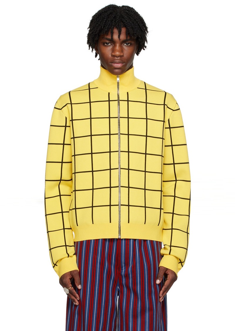 Marni Yellow Check Sweater