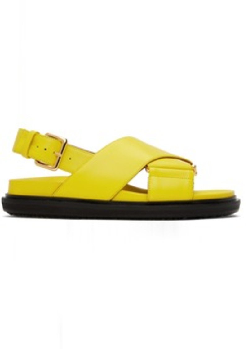 Marni Yellow Fussbett Sandals