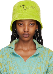 Marni Yellow Logo Bucket Hat